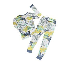 Burt's Bees Baby Boys Dinosaur Pajama Set Organic Cotton 2 Piece Long Sleeve